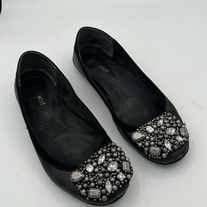 Women’s Black embellished ballet slipper Nine West Size 7M